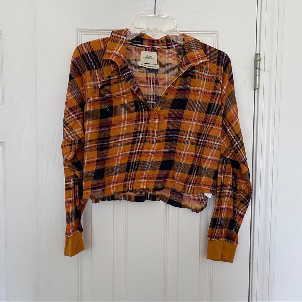 Yellow plaid top